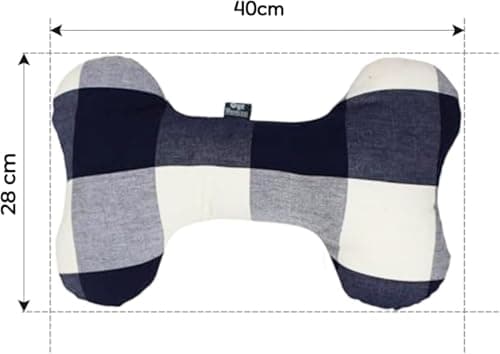 Oye Human Navy Blue Pure Cotton Pet Bed Pillow for Small to Large Dogs 5