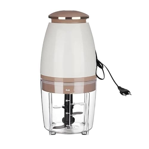 DROYALCREATIONS Nutri-chop Pearl Electric Chopper | 4 Sharp Stainless Steel Blades | 700ml | 350W | Chop and Mince Vegetables, Meat, Blends Dips | Low Noise | Light-weight Baby Food Processor