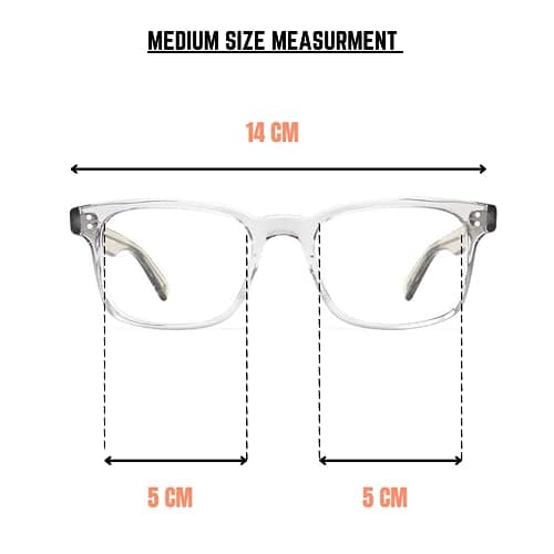 ZOVUTA Goggles/Eyeglasses/Spectacles Frames For Men and Women With Zero Power Reading Glasses-Anti Glare Glasses/UV Protection/Light Weight & Stylish (Large Size) - Black 2