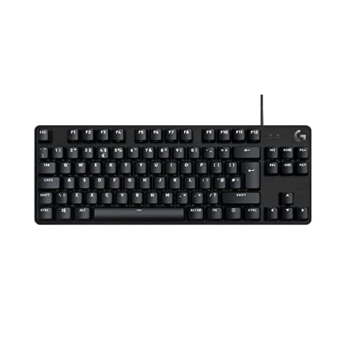 Logitech G413 TKL SE Wired Mechanical Gaming Keyboard - Compact Backlit Keyboard with Tactile Mechanical Switches, Anti-Ghosting, Compatible for Windows, macOS - Black
