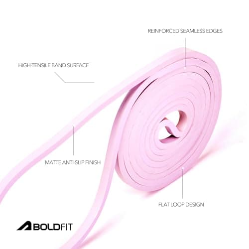 Boldfit Resistance Band Set Latex Free Resistance Bands for Workout for Men & Women Heavy Resistance Band for Pull Up Stretching Exercise Equipment Exercise Band for Home Isoprene Loop Bands 3-7 Kg 4
