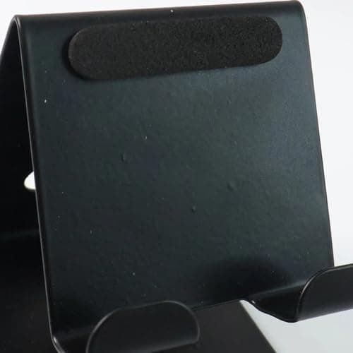 Wytronis Metal Universal Mobile & Tablet Stand Holder (1 Pc) | Adjustable Foldable Desktop Phone Stand for Smartphone, iPhone, Android, iPad | Heavy Duty Anti-Slip Table Stand 4