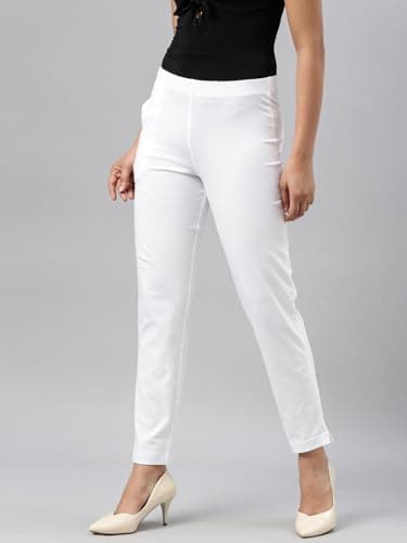 GO COLORS_Women_Kurti Pant_White_2X 2