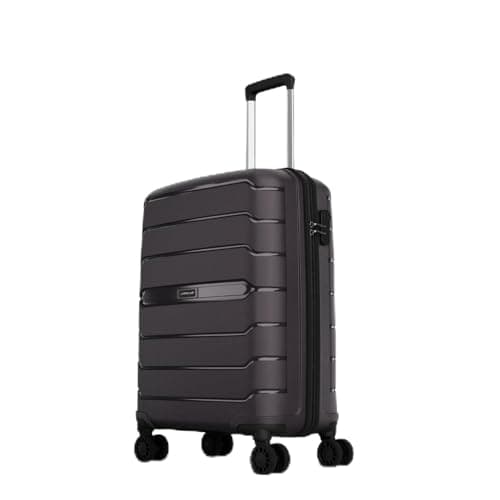 Aristocrat Liberty Cabin (Carry-On) Polypropylene Hard Spinner Trolley Bag, 58Cm|Combination Lock|8 Wheels|3 Years International Warranty|New Saddle Brown
