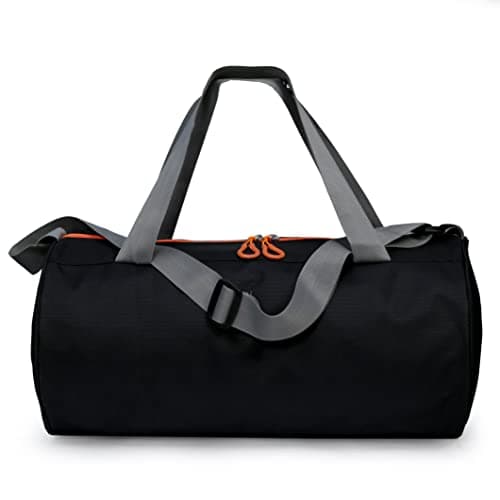 Sfane Gym Bags for Men with Separate Shoe Compartment Sports Gym Bag for Women Duffle Bags for Gym, Duffel Bags Sports Bag - Orange & Black 3