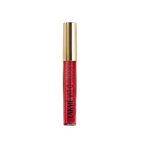 LAKMÉ LAKM LAKME SuperglowVIT C, Glossy Glass Shine Lip Gloss, CherryRedC3, 6 ml, for Smooth and Radiant Lips, with Vitamin C E, High Finish, Women | Ml Red