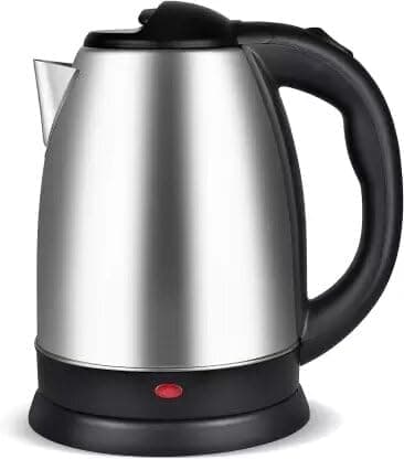 INDI Electric Kettle With Stainless Steel Body, Used For Boiling Water, Making Tea And Coffee, Instant Noodles, Soup Etc. 1800 Watts (Silver, 2 liter)