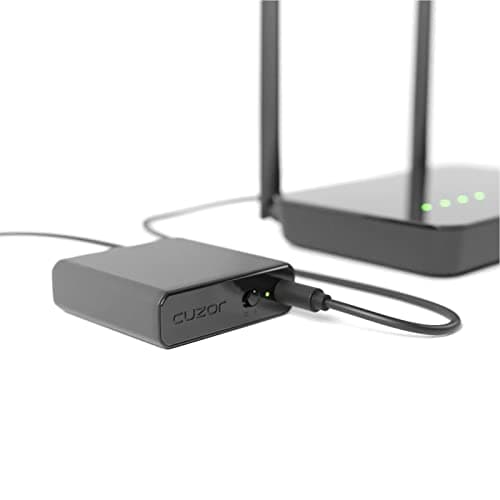 Cuzor Mini UPS for Airtel Xstream and Jio Fiber | 12V Router UPS up to 2.5A | Up to 5 Hours Backup | 2x2900 mAh | WiFi UPS Power Backup | Mini ups for Router