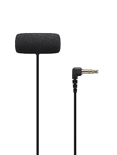 Sony Stereo Lavalier Auxiliary Microphone ECM-LV1 (Compact, Flexible, Vlogging, Content Creation, Audio) - Black 2
