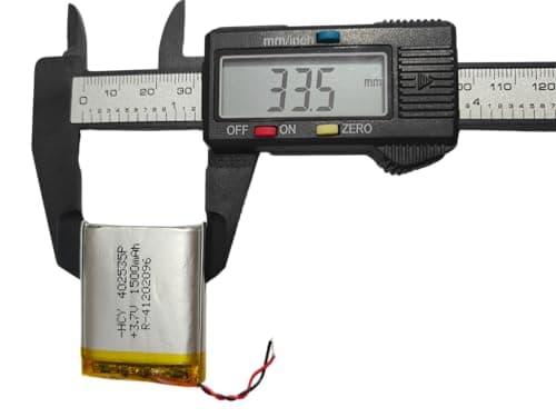 3.7v 1500mAh (Lithium Polymer) Lipo Rechargeable Battery Model 402535P for RC Toys, Bluetooth, DIY, MP3, DVD Player | LiPo Battery | Lithium Polymer Battery 5