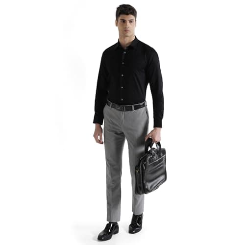Blackberrys Men India Slim Fit Formal Shirt Black 6
