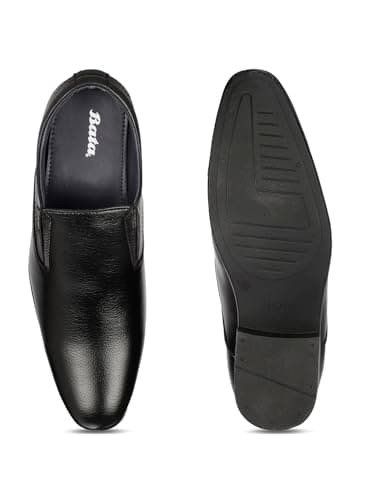 Bata Boss-Slick Men's Black Formal Shoes - 7 UK (8516451) 5
