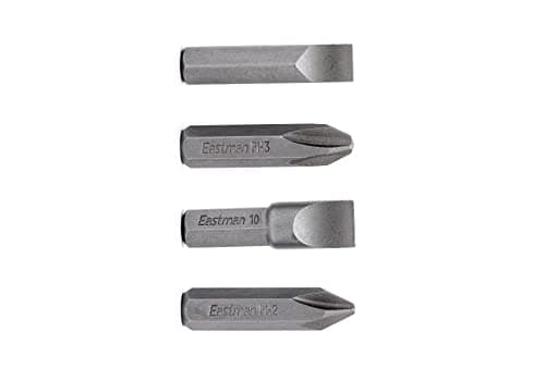Eastman Bit For Impact Driver Bit Set Pack Of 4 Pcs Screwdriver Hex Bit in Sand Finish, Material Chrome Vanadium Steel Screw Driver Bits Heavy Duty Hand Tools Sets Professional Use (EID-5001) 2