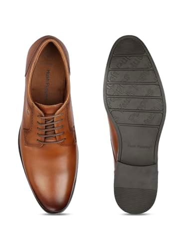 Hush Puppies Men's Nelson Derby Tan Formal Shoe's - 10 UK (8243189) 4