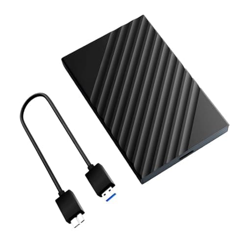 1TB Portable External Hard Drive USB 3.0, High Speed Data Transfers, Supports Windows, Linux and Mac OS Systems, Compatible with, PlayStations, TV, and Other Devices.