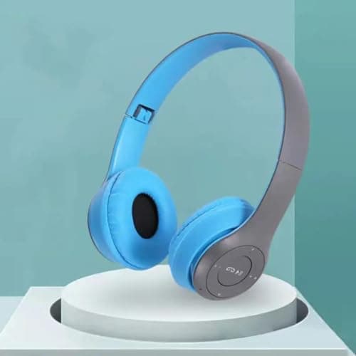 P47 New Trend Headphone Wireless Sports Microphone Bluetooth Headset (Blue) 2