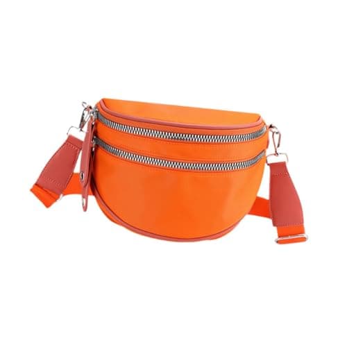 ATORSE Women Shoulder Bag Travel Purse Handbag For Vacation Traveling Party Orange 4