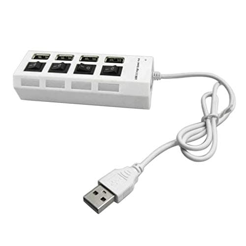 HEAVENGLOW 4-Port USB 2.0 Multi Charger Hub+High Speed Adapter ON/Off Switch PC White |Computers/Tablets & Networking | Computer Cables & Connectors | USB Cables, Hubs & Adapters 2