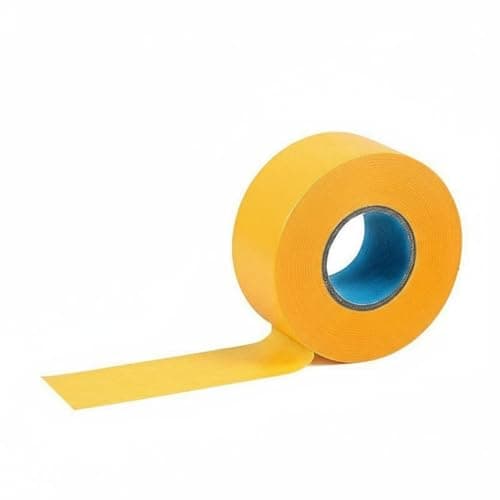 SNAPPSY Crepe Paper Tape Residue-Clear Tile Grouting Tape Adhesive Supplies Hand-Tearable Easy to Tear for Auto Frame Technicians, 24MM