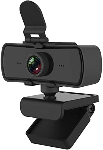 AUSHA® Webcam with Microphone, HD 2K Web Camera for Laptop Computer PC Desktop, Web Cam with External Privacy Cover for Video Calling,Conferencing, Gaming (Executive Webcam)