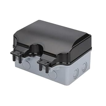Nidy® Outdoor Socket IP66 Waterproof Socket. Lockable Cover, for Wet Room and Outdoor Garden, Protective Contact Dustproof Weatherproof