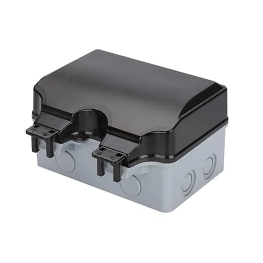 Nidy® Outdoor Socket IP66 Waterproof Socket. Lockable Cover, for Wet Room and Outdoor Garden, Protective Contact Dustproof Weatherproof