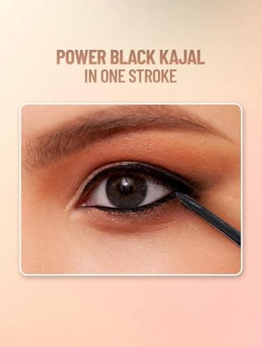 Waterproof Smudge Proof Deep Black Kajal Pencil Pack of 1 for Women 5