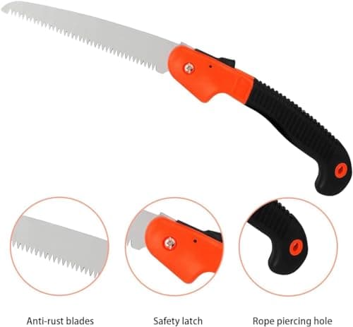 AASONS Heavy Duty Plant Cutter - Outdoor Hacksaws, 18 cm Steel Blade, Folding Saw for Patio Repair & Travel Camps 4
