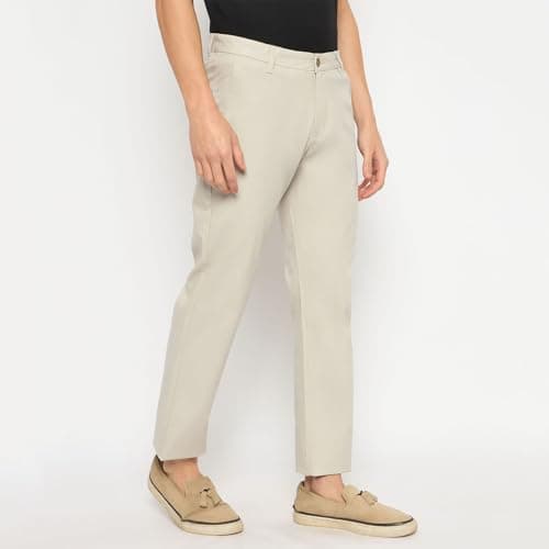 Duke Urban Men Cotton Chinos Trousers (SDT4611_Cream_36) 5