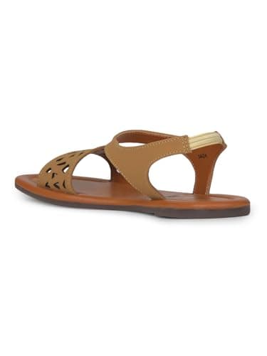 Bata Aditi Sandal Women's Beige Sandals - 6 UK (5618578) 3