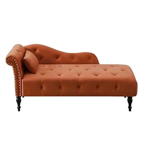 Rosewood 2-Seater Settee Sofa Diwan Couch for Home and Living Room (2 Orange)
