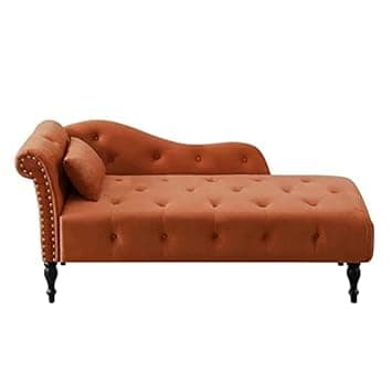 Rosewood 2-Seater Settee Sofa Diwan Couch for Home and Living Room (2 Orange)