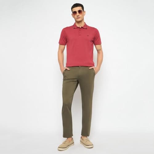 Duke Urban Men Cotton Chinos Trousers (SDT4603_Olive_30) 2