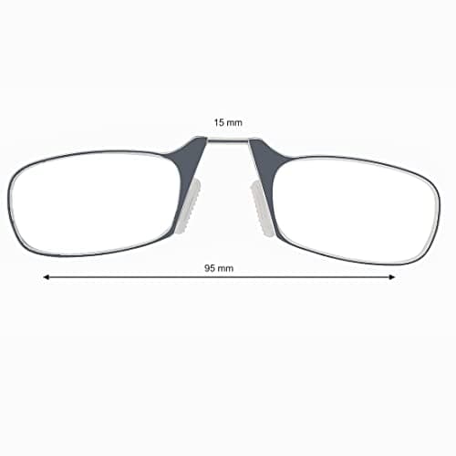 Klar Eye Quik Smartphone Reading Glasses With Scratch Resistant Blue Block Glasses For Adults, Grey, 3.5 Diopters 3