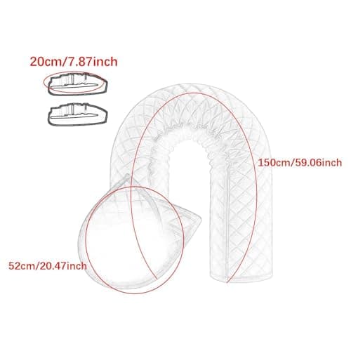 VELURA Portable Air Conditioner Hose Cover AC Hose Insulation Sleeve|Home & Garden|Home & Garden|Home & Garden|1 Portable AC Hose Insulation Sleeve, 2