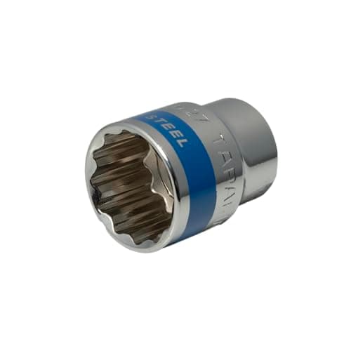 Taparia 1/2" Square Drive Socket (27 mm)- 12 Point or Bi Hex sockets for std Nuts and Bolts Compatible W/Ratchets, L Handles, Wrenches, Power Tools-Automotive & Mechanical work-DIY 4