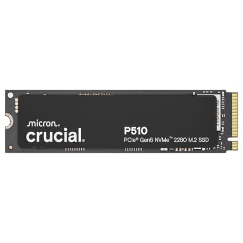 Crucial® P510 1TB PCIe Gen5 NVMe™ 2280 M.2 SSD