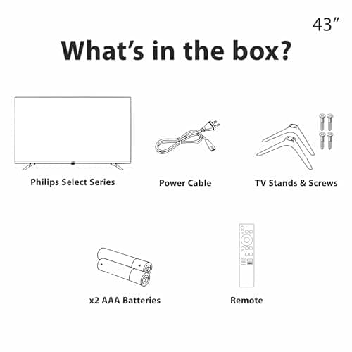 Philips 108 cm (43 inches) 6100 Series Frameless Full HD Smart LED Google TV 43PFT6130/94 5