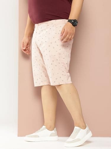 Thomas Scott Men's | Solid | 100% Cotton | Regular Fit | Casual | Chino | Shorts for Men (Plus Size)(TSS135_Beige_42) 3