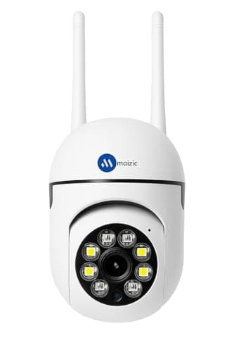 Maizic Smarthome 3 MP FHD WiFi Indoor Mini Fox Ptz Security Camera with Color Night Vision, 360� Ptz Rotation, Motion Tracking, Two Way Audio and Multi Users View