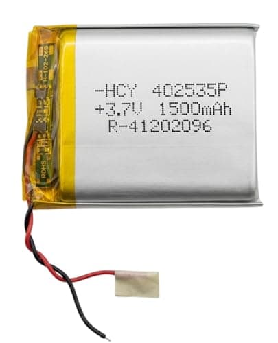 3.7v 1500mAh (Lithium Polymer) Lipo Rechargeable Battery Model 402535P for RC Toys, Bluetooth, DIY, MP3, DVD Player | LiPo Battery | Lithium Polymer Battery