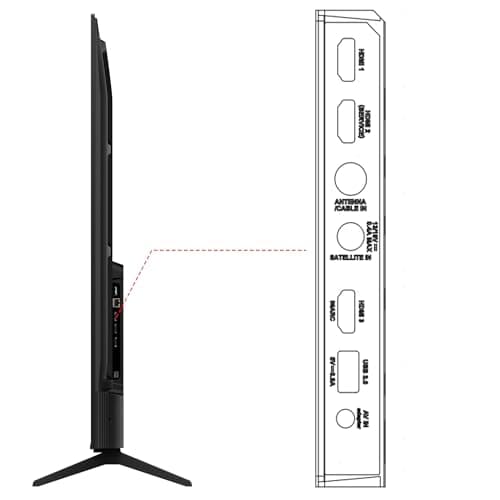 TCL 139 cm (55 inches) Metallic Bezel Less Series 4K Ultra HD Smart LED Google TV 55V6C (Black) 4