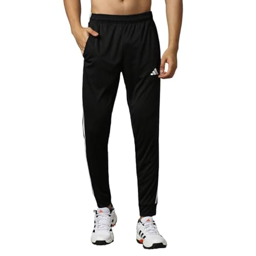 adidas Men’s Pants – Lightweight, Comfortable Activewear Bottoms for Running, Training, Gym, Fitness, Outdoor Sports & Casual Wear Breathable Trouser for All Season Black