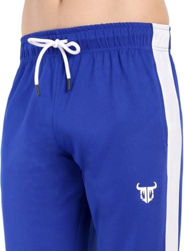 Go Devil Men's Combo of 2 Jogger Pants | Stylish Solid Track Pants | Regular Fit Activewear Lower for Everyday Use (in, Alpha, S, Regular, Standard, Blue and Red) 3