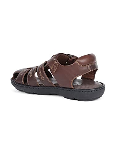 Hush Puppies Nw Track Fisherman E Men's Dark Brown Sandals - 9 UK (8644870) 2