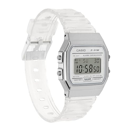 Casio Youth F-91WS-7DF Digital Clear Watch Unisex (D359) 3