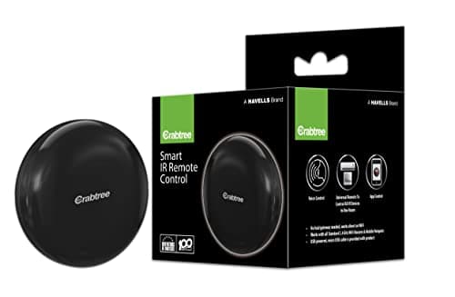 Havells Crabtree Smart IR Hub, Works with IR Based Devices (TV, Set Top Box, AC, Air Coolers, Home Theatres, Ceiling Fans), Unify Your Remotes and Control with a Single App, Uses Micro USB Cable 3