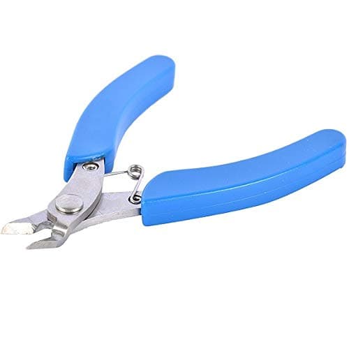Digital Craft Electrical Stain Steel Wire Cable Cutters Cutting Side Snips Flush Pliers Nipper Anti-Slip Rubber Mini Diagonal Pliers Hand Tools with Safety Hand Gloves 2