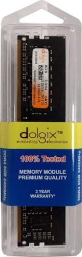 Dolgix® 8GB DDR4 2400MHz RAM| Desktop RAM |CL-17 |Desktop-Memory|U-DIMM | Long-DIMM | PC4-19200 |1Rx8 Single Rank| 3 -Year Warranty- (Made in India) 3