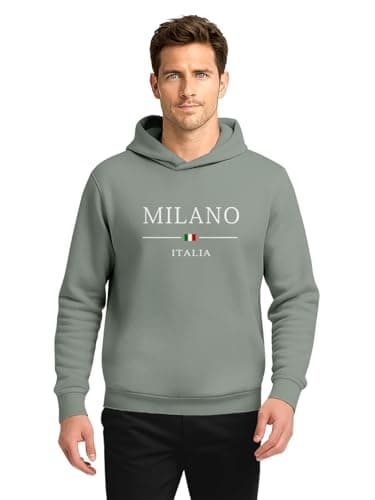 BULLMER Trendy Cotton Blend Sweatshirt for Men | Stylish Full Sleeve Mens Sweatshirts & Hoodies for Winter Wear_Olive_Small